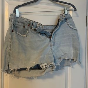 Abercrombie Jean Shorts, 32/14, Mom Shorts High Rise, Curve Love